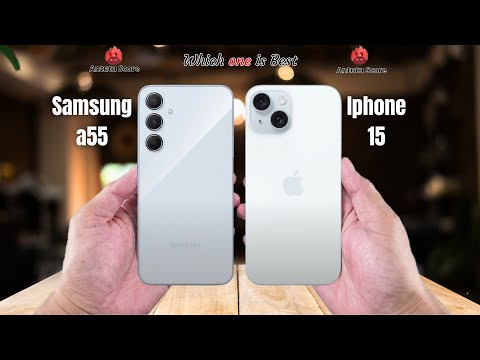 Samsung a55 vs Iphone 15  Full comparison ⚡Which one is Best