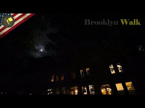 Brooklyn Night Relaxing Night Walk , Virtual Tour - Park Slope