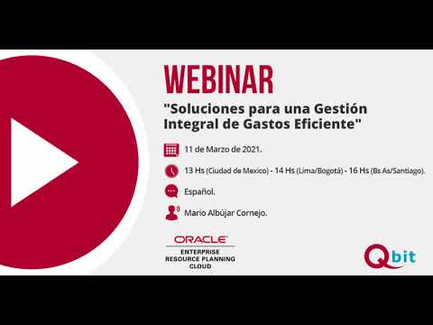 Qbit | WEBINAR Gestión De Gastos 2021