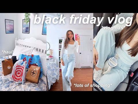 black friday shopping vlog 🏙️🛍️  *vlogmas day 1*