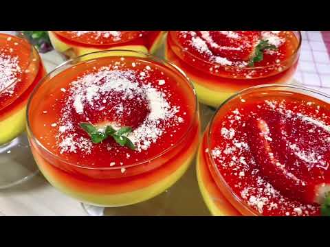 Custard Dessert Cup,3 Ingredient recipe,No bake Dessert cup recipe,Jello custard pudding