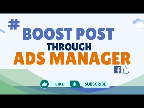 How to Boost Post Through Ads Manager 2024? #boostpost #facebookadsmanager