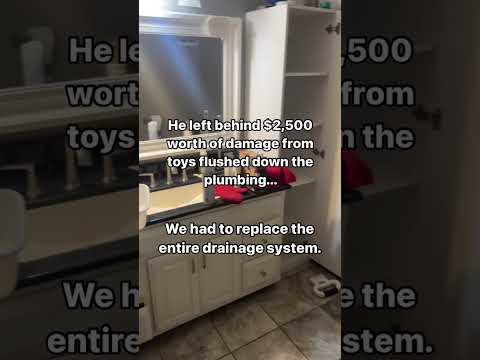 This eviction cost me around $30,000.Between unpaid rent and toys flushed down the toilet.