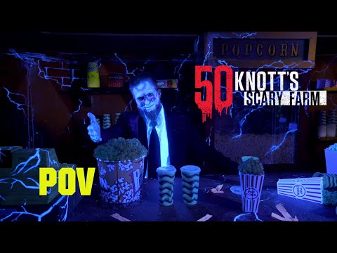 Knott's Scary Farm | Cinema Slasher Maze POV | 50th Anniversary 2023