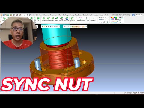 Sync nut | Unscrew Mold Design |