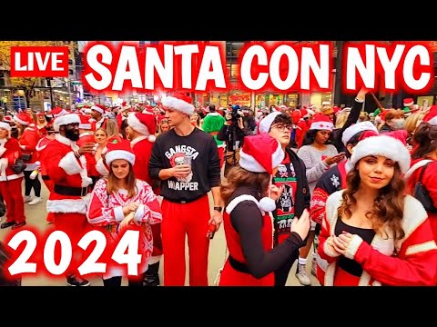 🎅 SantaCon NYC 2024 LIVE 🎄🎊❄️