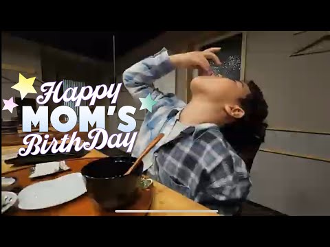 엄마생일 스시먹방