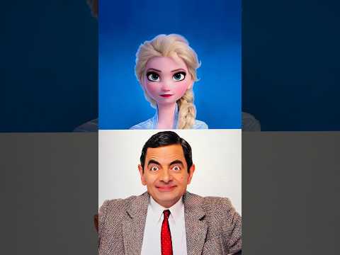 I turned Queen Elsa into ✨ Mr. Bean ✨ and she looks so adorable ✨ #shorts