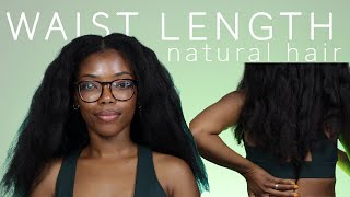 *DETAILED with pics* How I Grew Waist Length Hair | Natural Haircare Routine for Length Retention