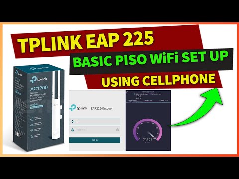 Paano E-Setup ang Tplink EAP 225 Sa Piso WiFi Vendo - Basic Configuration & Product Review #pisowifi