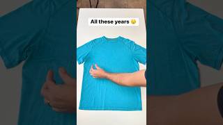 Easy way to fold a shirt #shirt #shirts #clothes #folding #organization #tee