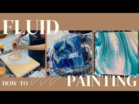 Fluid Painting | How to do acrylic fluid art painting | Beginner’s guide