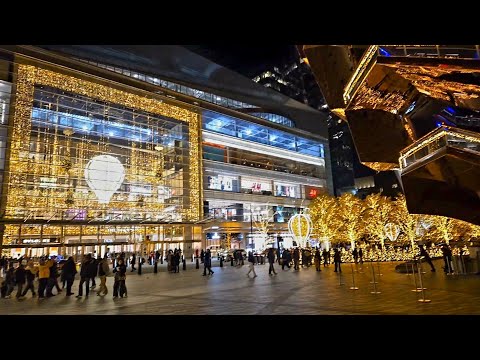 Hudson Yards Christmas Decorations and Manhattan Walk NYC LIVE  ✨️