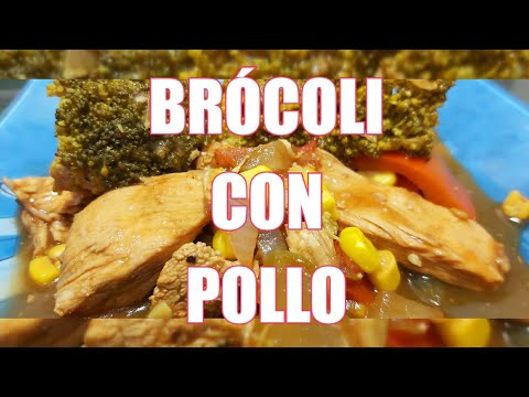 cocinando Brócoli con pollo y verduras deliciosa receta! saludable