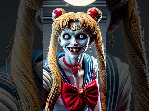 Horror version of the Sailor Moon characters #scary