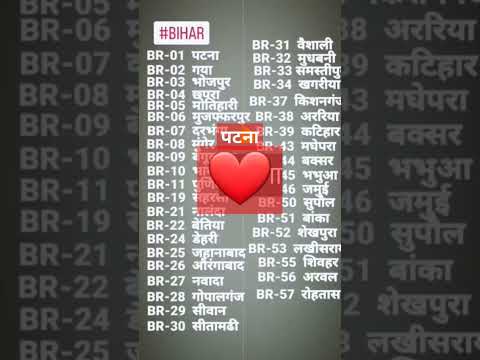 District code of Bihar. aap kaun se District se hai comments me bataiye #ytshorts #bihar #District