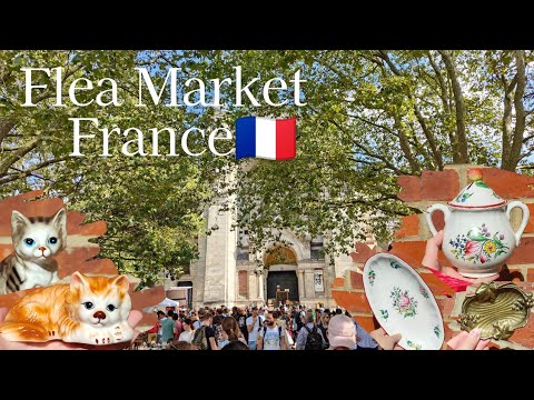 The largest flea market in Europe│Antique Vintage│Flea market in France│Haul丨 vlog丨Braderie de Lille