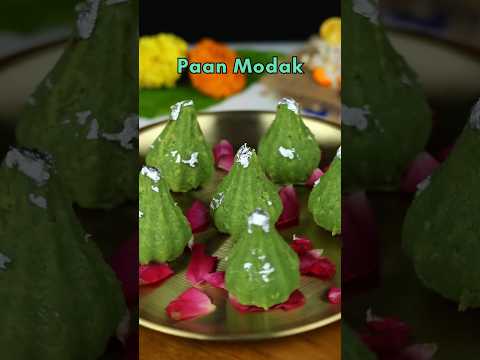 Paan Modak Recipe 💚 #shorts #modak #paanmodak #ganpati #viralrecipe #recipe