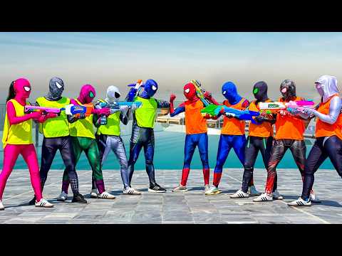 SUPER SOAKER WATER GUN BATTLE || 10 SPIDER-MAN Bros Story ( New Season ) By Life Hero