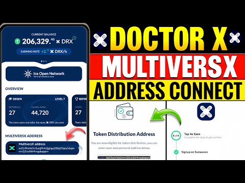 DoctorX Mining App Add Withdraw Address Full Method | How to add Multiversx Address on DoctorX