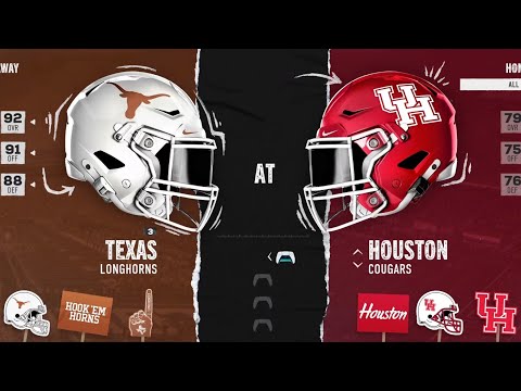 Playing EA’s College Football 25 with the Houston Cougars: tough loss to Texas!