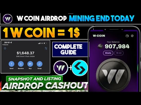 W coin mining end today | W coin listing date | W coin price prediction | W coin new update today