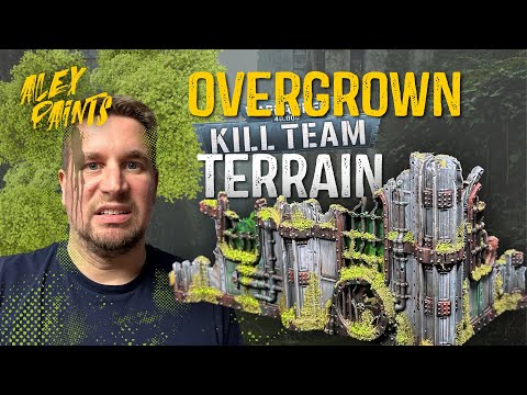 Painting Overgrown Ruined Terrain for Warhammer 40k Killteam Hivestorm