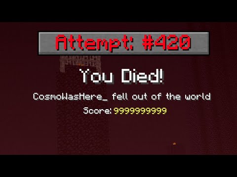 The HARDEST speedrun in Minecraft...