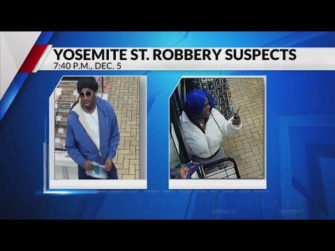 Surveillance photos show 2 people suspected in Denver robbery