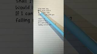 Let's sing and learn English: Can't Help Falling In Love (Verse1,Verse2) | By: Elvis Presley #shorts