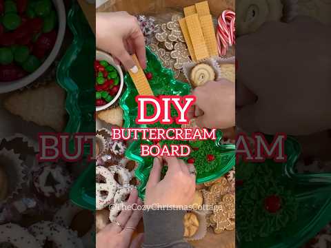 🎄Christmas Buttercream Board #shorts #dollartree