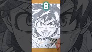 Which one is correct for Midoriya 🤩 - MY HERO ACADEMIA #shorts #drawing #myheroacademia