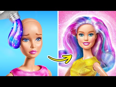 Necesito un cambio DRÁSTICO para Barbie💖 ¡Increíbles trucos de belleza! 😱