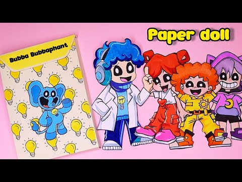 Smiling Critters Humanized Paper Doll | Bubba Bubbaphant | Paper Diy [ blindbag]