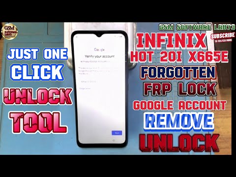 infinix Hot 20i x665E FRP Unlock Tool|infinix Hot 20i FRP Bypass|infinix X665E Google Account Bypass