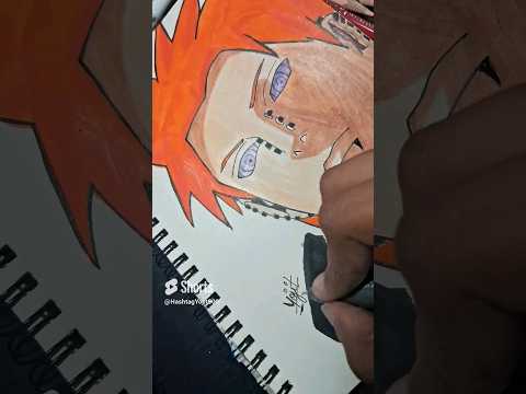 Pain Drawing From Naruto 🥶🤐 #shorts #viral #satisfying #pain #naruto #anime #animedrawing #gojo