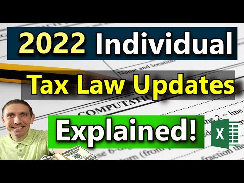 New Tax Laws for 2022 Explained! (Plus 2021 Tax filing Tips) Tax Reform 2022 Federal Income Taxes