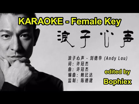 Andy Lau - Long Ji Sam Seng [Karaoke] Female Key