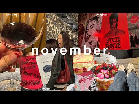 november vlog | outfits, bday celebrations, books, family time