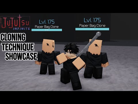 Showcasing Cloning Technique In Jujutsu Infinite...(Roblox)