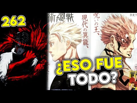 ⚡SPOILER 262 | Te odio Gege ¿Se acabó Yuta? | Jujutsu Kaisen