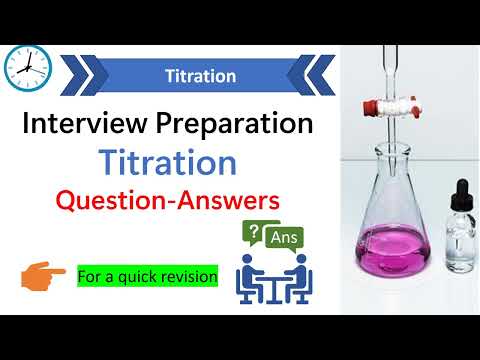 Titration interview questions and answers | Titration #chemistry #titration