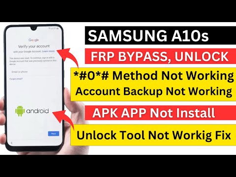 Samsung A10s FRP Bypass 2024 | *#0*# Not Working | App Not Install