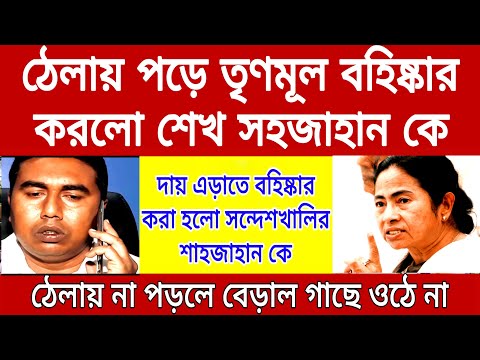 পদ খোয়ালো মমতার প্রিয় শেখ শাহজাহান । ঠেলায় পড়ে শাহজাহান কে বহিষ্কার করলো তৃণমূল ।