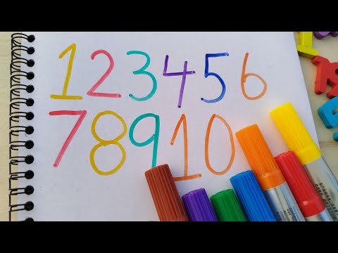 how to write numbers 1 to 10, learn colors, puzzle games for toddlers, Learn to count 1 to 10,