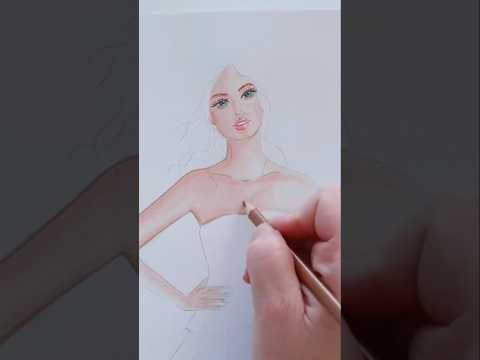 Skin shading #fashionillustrationtutorial