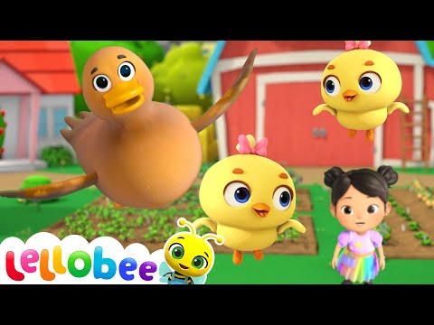 Fly, Little Ducklings, Fly! 🦆 Ella & Bee’s First Flying Lesson! | 🍯 Lellobee Kids Songs