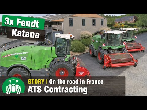 ATS Agricultural Contractors (France) | Forage harvesting with Fendt Katana 650 | Strip-till sowing