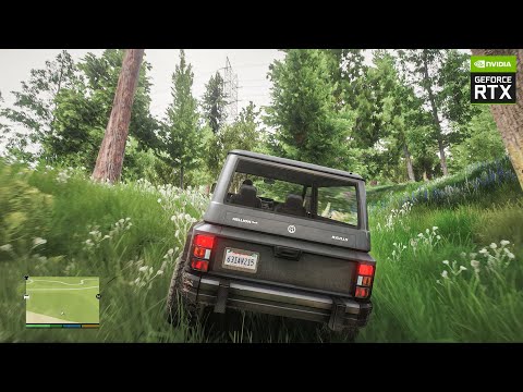 GTA 5: Realistic OFF-Road Gameplay - Insane Graphics Mod & Dense Forest Vegetation [RTX 3090 4K PC]