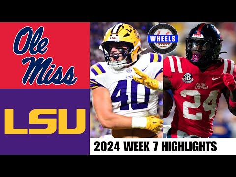 #9 Ole Miss vs #13 LSU (EXCITING GAME!) | Full Game Highlights | 2024 College Football Highlights